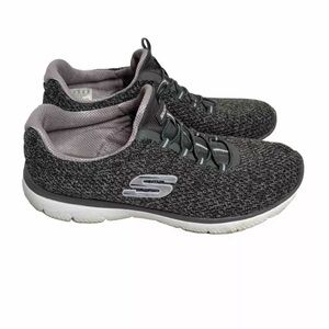 Skechers Summit Striding Sneakers Gray/Lavender Womens Size 9 Memory Foa…